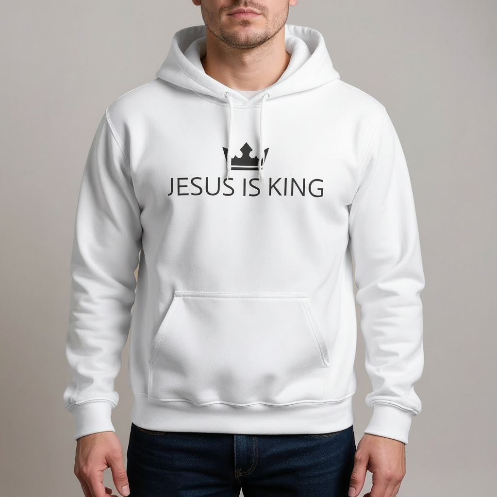 JIK® Jesus is King Crown Hoodie