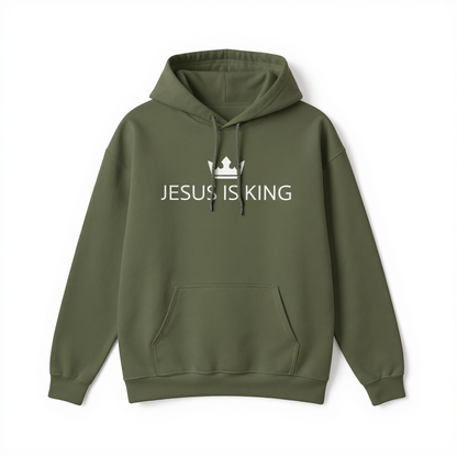 JIK® Jesus is King Crown Hoodie
