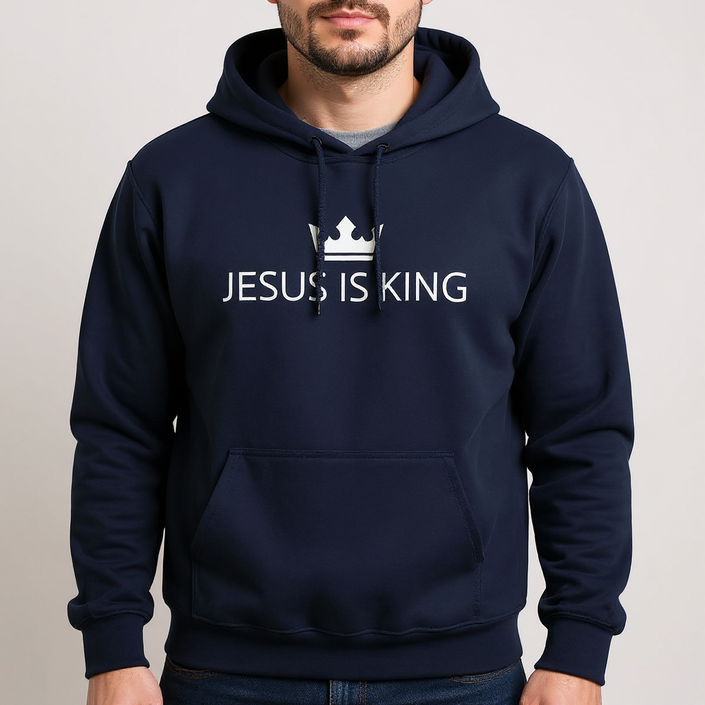 JIK® Jesus is King Crown Hoodie
