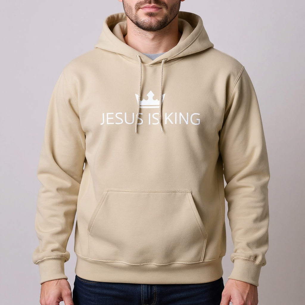 JIK® Jesus is King Crown Hoodie