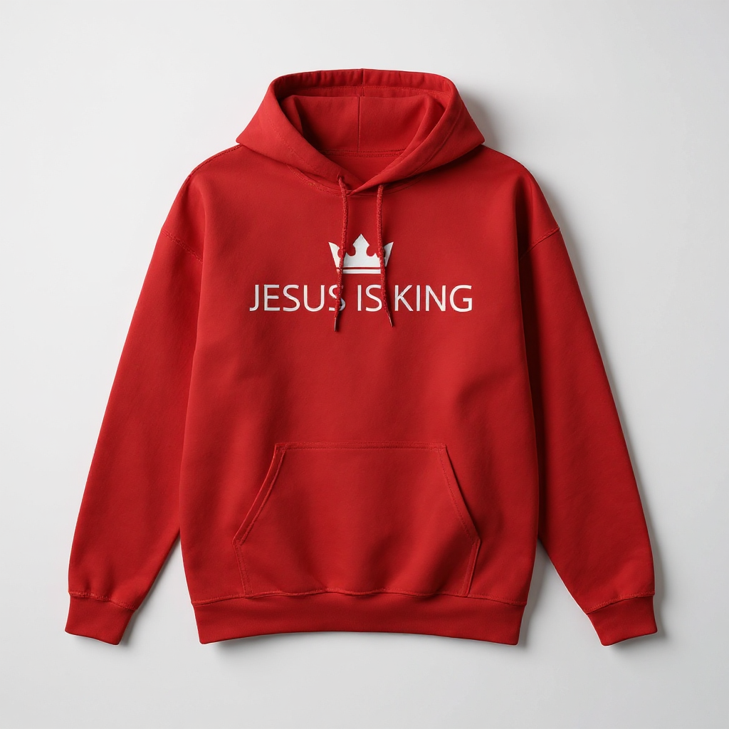 JIK® Jesus is King Crown Hoodie