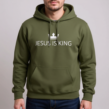 JIK® Jesus is King Crown Hoodie
