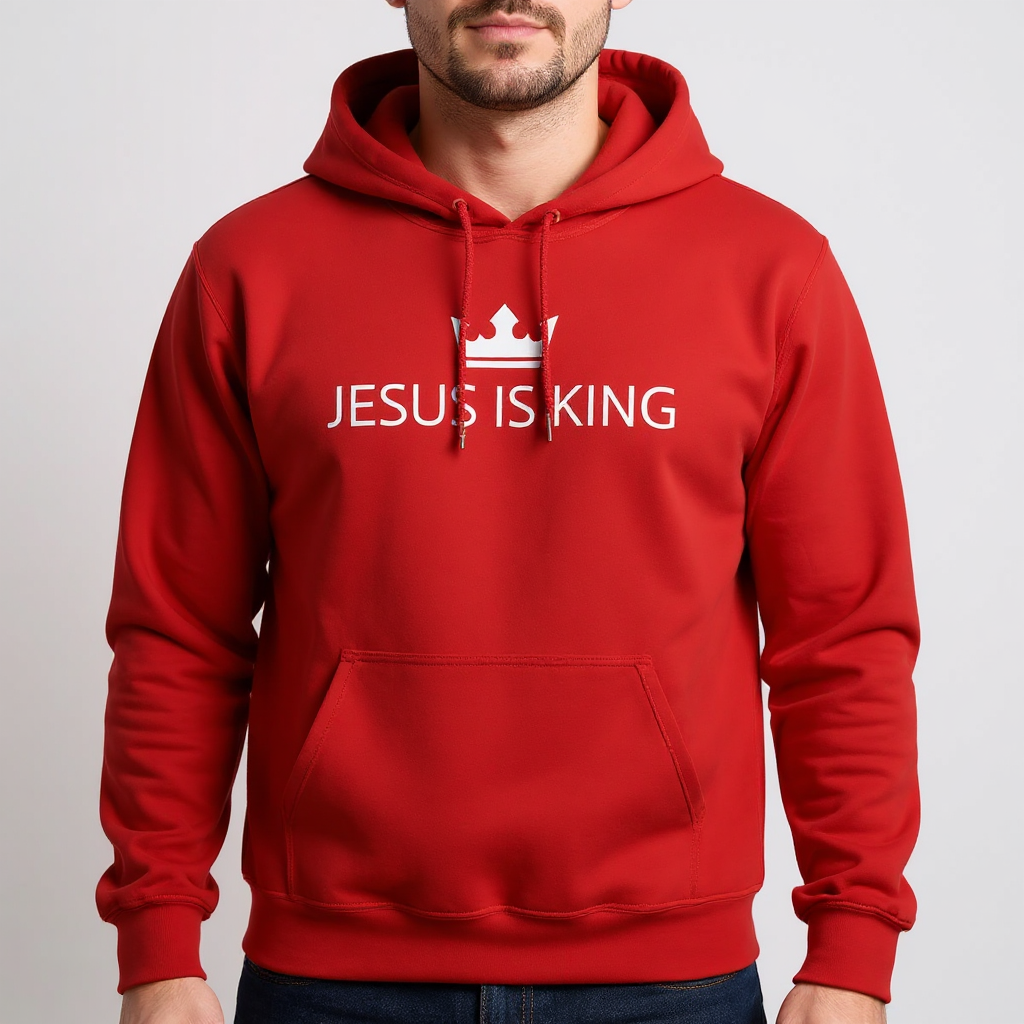 JIK® Jesus is King Crown Hoodie