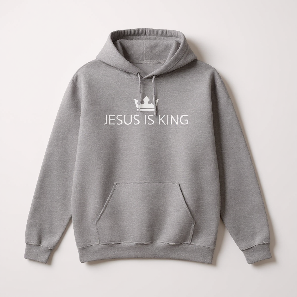 JIK® Jesus is King Crown Hoodie