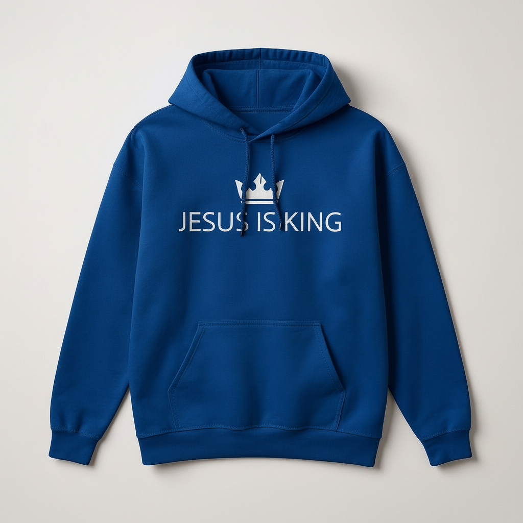 JIK® Jesus is King Crown Hoodie