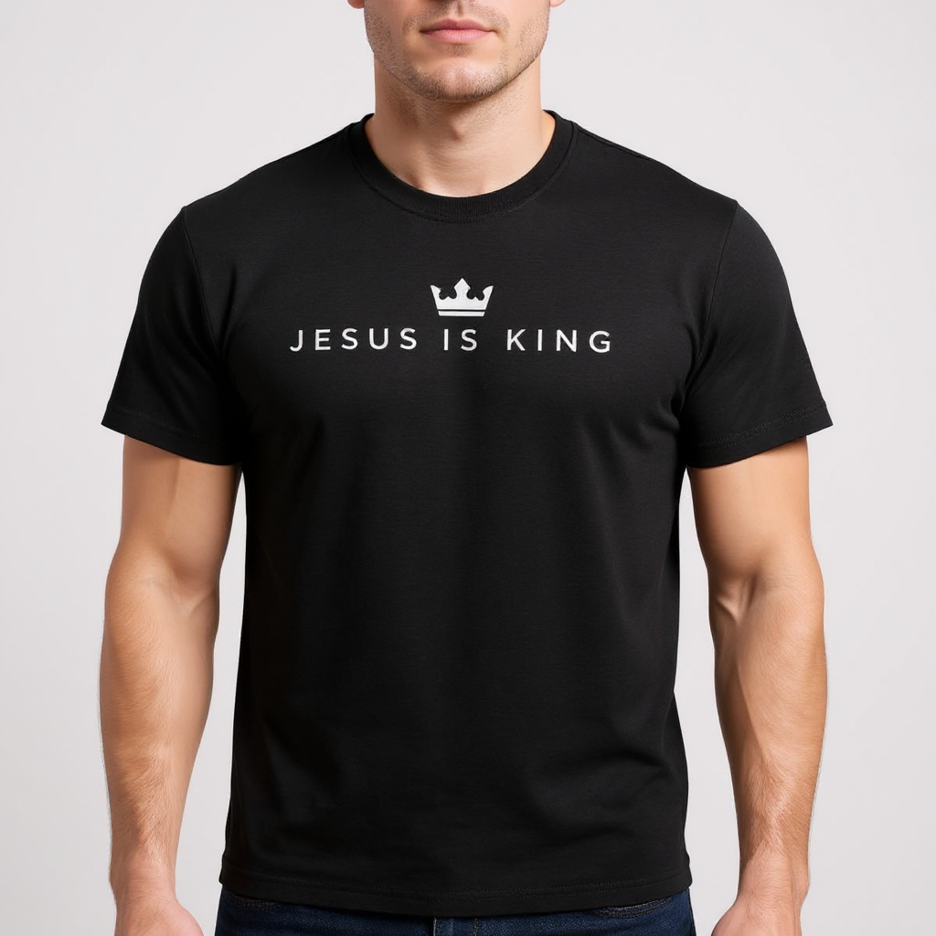 JIK® Jesus Is King Crown T-Shirt