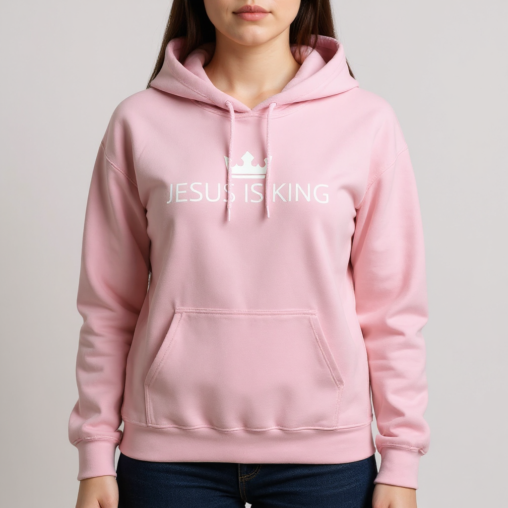 JIK® Jesus is King Crown Hoodie