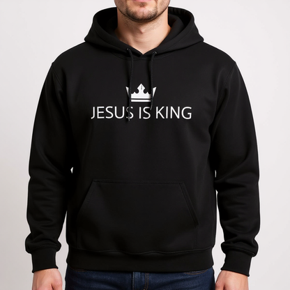 JIK® Jesus is King Crown Hoodie