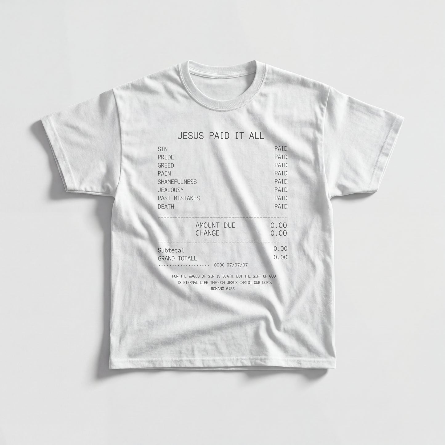 JIK® Jesus Is King Paid It All T-Shirt