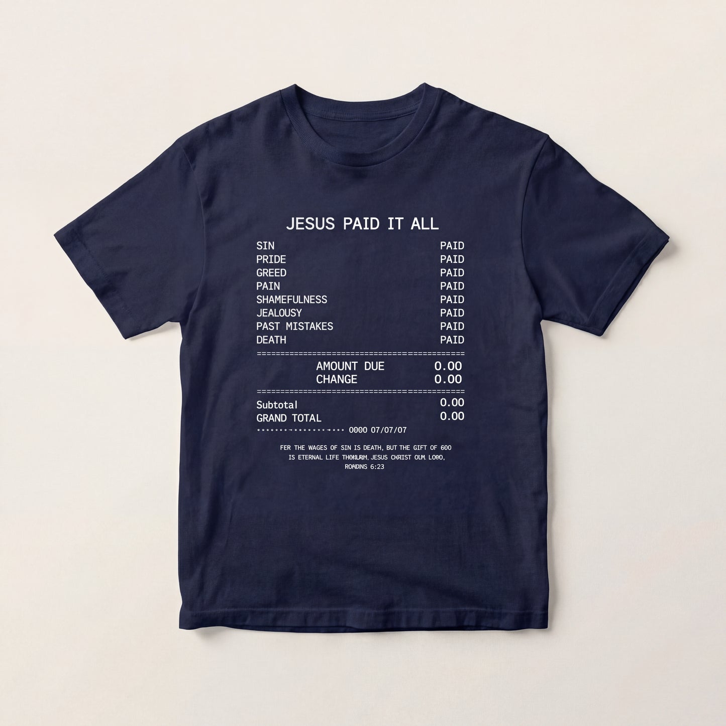 JIK® Jesus Is King Paid It All T-Shirt