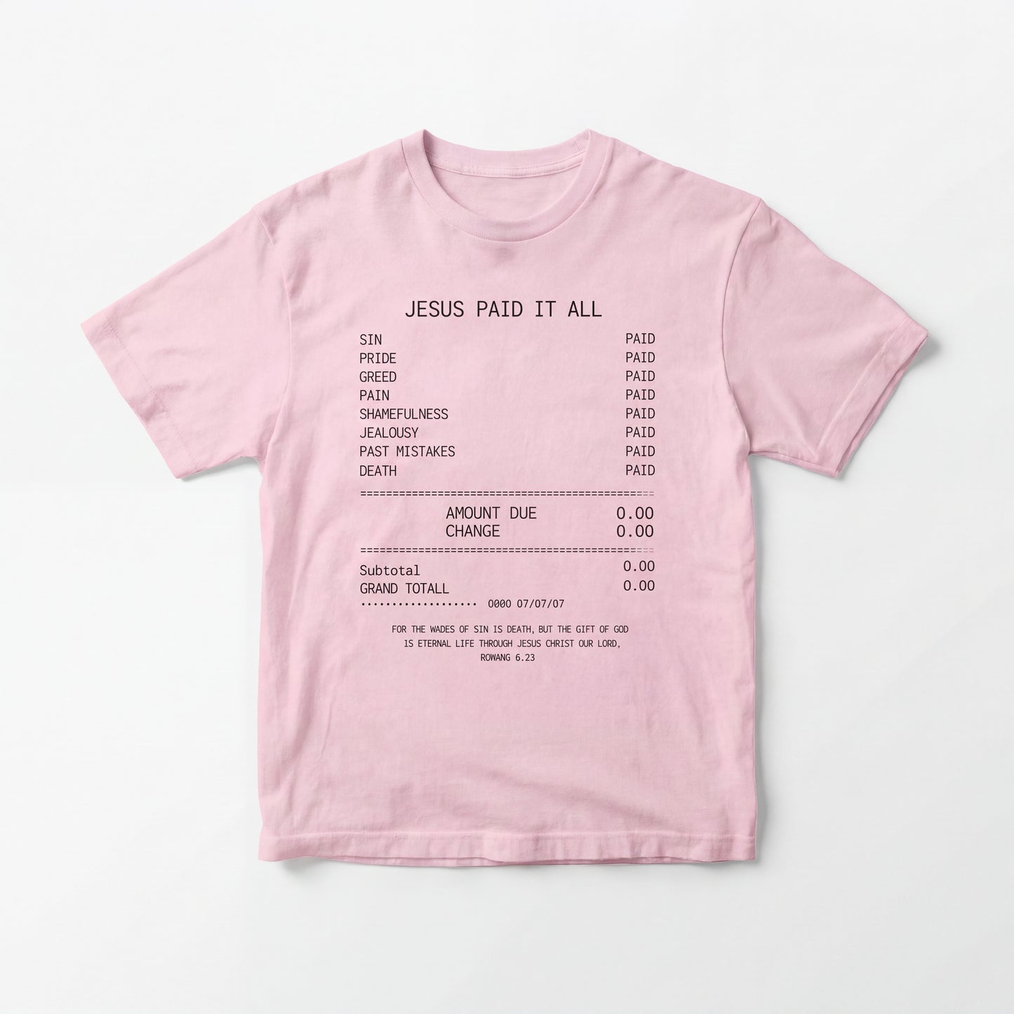 JIK® Jesus Is King Paid It All T-Shirt