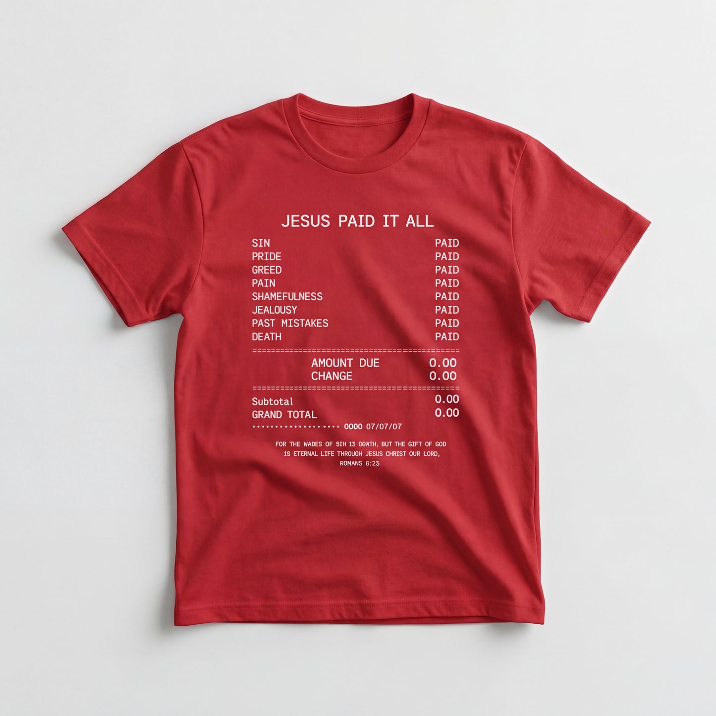 JIK® Jesus Is King Paid It All T-Shirt