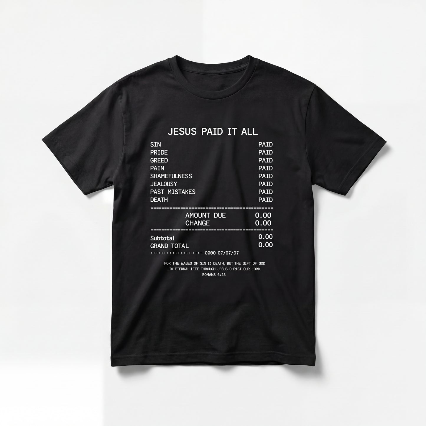 JIK® Jesus Is King Paid It All T-Shirt