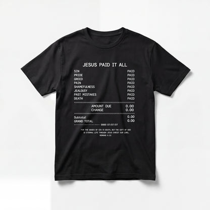 JIK® Jesus Is King Paid It All T-Shirt