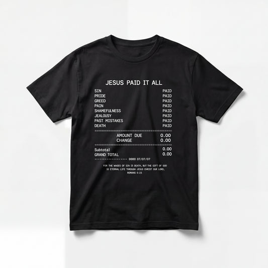 JIK® Jesus Is King Paid It All T-Shirt
