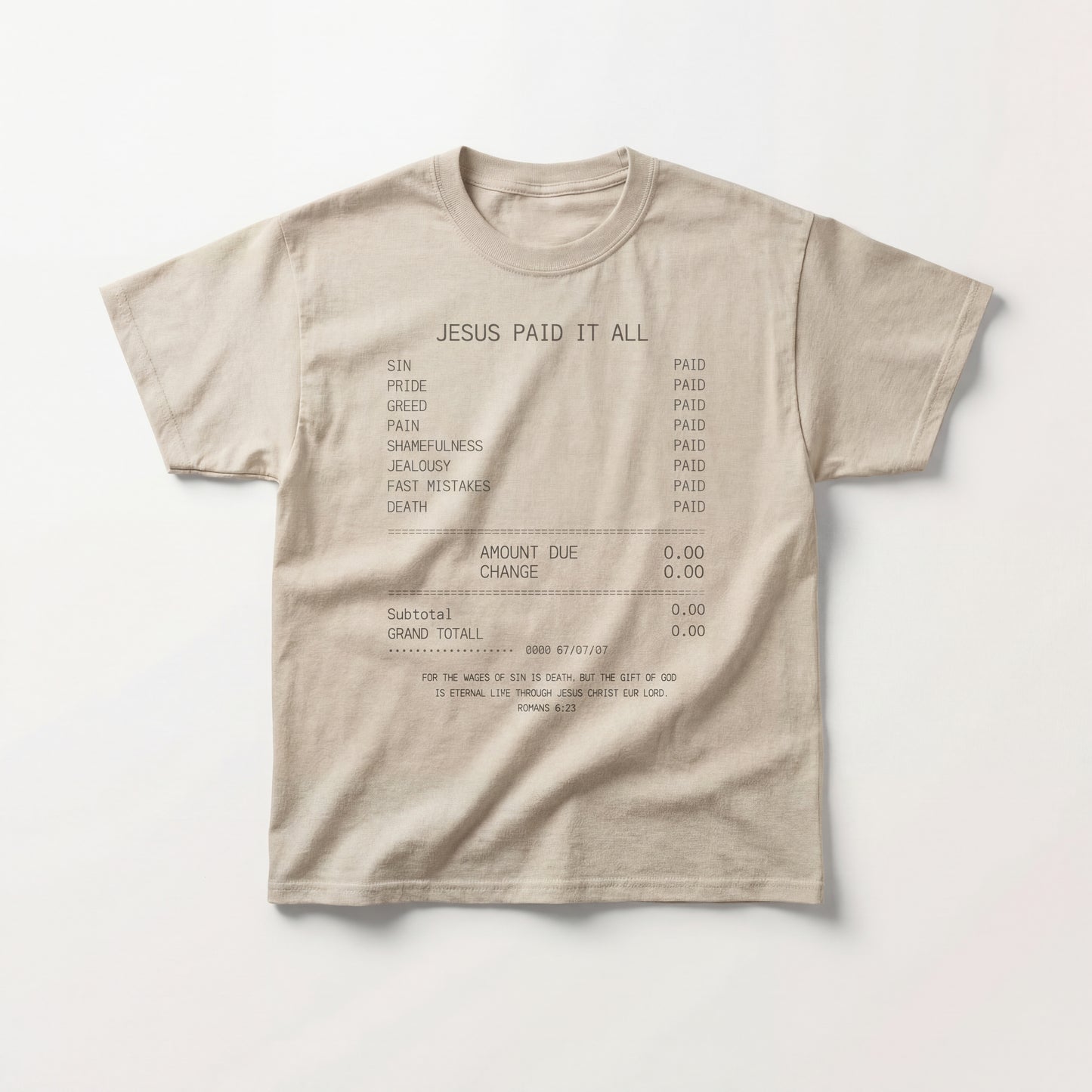 JIK® Jesus Is King Paid It All T-Shirt