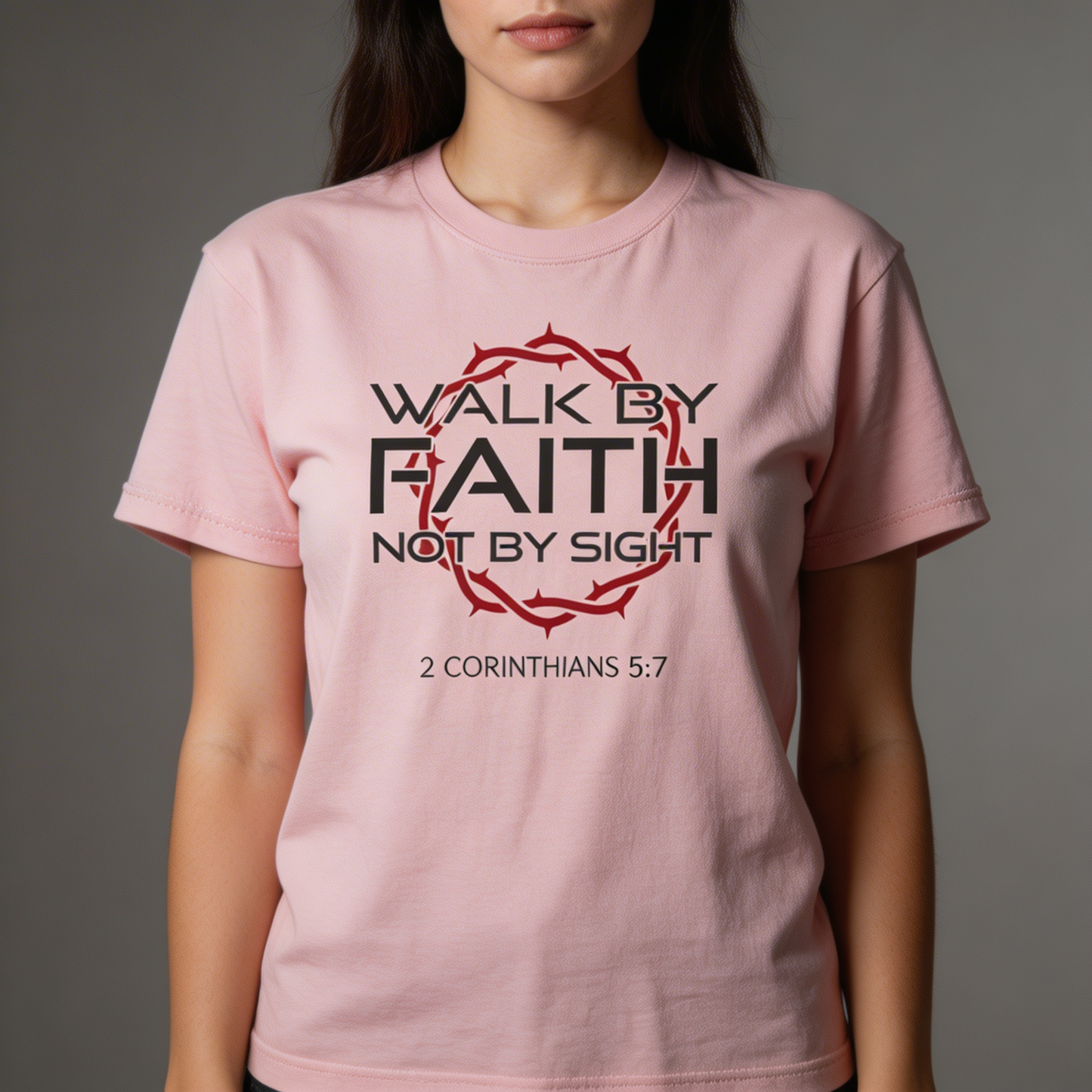 JIK® Jesus Is King Walk By Faith T-Shirt